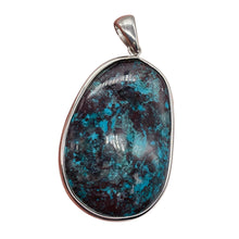 Load image into Gallery viewer, Chrysocolla Sterling Silver Oval Pendant | 2" Long | Blue, Green | 1 Pendant |