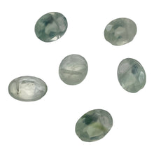 Load image into Gallery viewer, Prehnite Faceted Oval Cabochons | 8x7x4mm | Pale Green | 2 Cabs |
