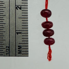 Load image into Gallery viewer, Ruby AAA Rondelle Beads | 4.5x3.5mm | Red | 4 Beads