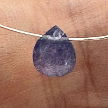 Load image into Gallery viewer, Natural Lavender Sapphire Faceted Briolette Bead | 1.19 cts | 8x6mm |