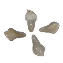Load image into Gallery viewer, Chalcedony Calla Lily Flower Beads | 22x11x2.5mm - 27x11x2mm | White | 4 Beads |