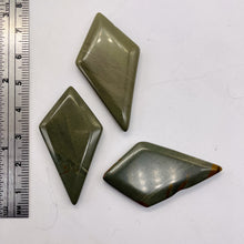 Load image into Gallery viewer, Owyhee Jasper Kite Briolette Pendant Beads | 43x23x4mm | Gray | 3 Beads |