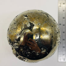 Load image into Gallery viewer, Pyrite Sphere Display Item | 384g | 2 1/4" | Golden | 1 Collector's Sphere |