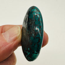 Load image into Gallery viewer, Turquoise Natural Focal 24g Nugget Bead | 42x32x12mm | Blue, Black | 1 Bead |