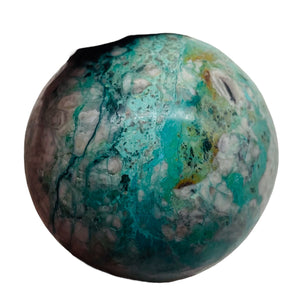 Azurite Display Sphere | 1 7/8" | Green White | 171g | 1 Collector's Item |