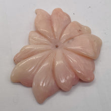 Load image into Gallery viewer, Peruvian Opal Double Drill 54ct Flower | 48x48x5mm | Pink | 1 Pendant Bead |