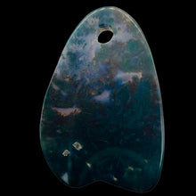 Load image into Gallery viewer, Hand Carved Bloodstone Jasper Bead Pendant Bead | 61x41x6mm | 1 Bead |