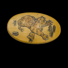 Load image into Gallery viewer, Chinese Year of the Tiger Pendant Bead | 2" Long | Tan, Brown | 1 Pendant Bead |