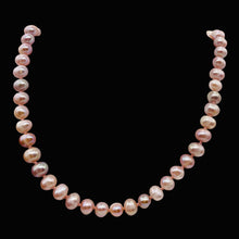 Load image into Gallery viewer, Fresh Water Pearl Knotted on Silk Necklace | 33&quot; Long| Lavender Pink| 1 Necklace
