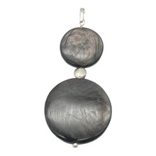 Load image into Gallery viewer, Hypersthene Sterling Silver Goddess Pendant | 2 Inch Long | Silver Black |