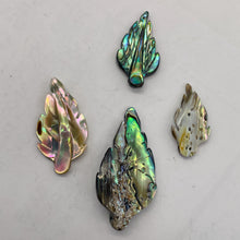 Load image into Gallery viewer, Abalone Leaf Pendant Beads | 21x10x2.5 - 32x20x2.5mm | Purple Blue |  Bead(s)