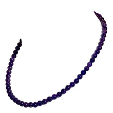 Load image into Gallery viewer, Deep Royal Natural 8mm Amethyst Round Bead Strand 110649