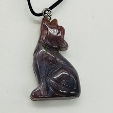 Load image into Gallery viewer, Rainbow Jasper Stone Wolf Pendant | 1 1/2" Long | Pink, Rainbow | 1 Pendant |