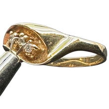 Load image into Gallery viewer, Natural Diamonds Solid 14K Yellow Gold Ring Size 6 3/4 9982AL