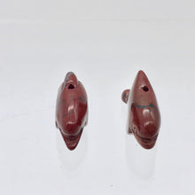 Load image into Gallery viewer, Brecciated Jasper Jumping Dolphin Animal Beads
