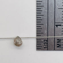 Load image into Gallery viewer, Champagne Diamond Faceted .26ct Brio;ette | 3x3mm | White tint | 1 Bead