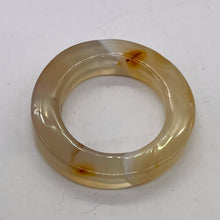 Load image into Gallery viewer, Carnelian Agate Picture Frame Circle Bead | 31x5mm | White Orange |