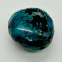 Load image into Gallery viewer, Turquoise Natural Focal 17g Nugget Bead | 29x28x15mm | Blue, Black | 1 Bead |