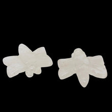 Load image into Gallery viewer, Carved Quartz Dragonfly Animal Beads | 20.5x18.5x5mm | Clear