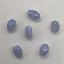 Load image into Gallery viewer, Blue Chalcedony Native Faceted Oval Beads | 7x11mm | Blue | 6 Beads |