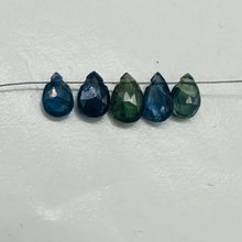 Load image into Gallery viewer, Sapphire AAA Faceted 4.4cts Parcel Briolette Beads | 6x4 to 5x4mm | Blue | 5 |