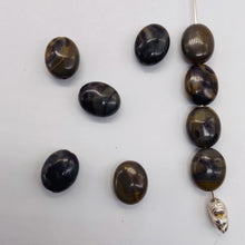 Load image into Gallery viewer, Rare 9 Chocolate Jasper 10x8mm Oval Coin Beads 009157