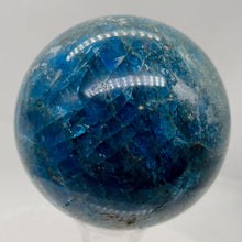 Load image into Gallery viewer, Apatite 435g Meditation Sphere | 2.63" | 66mm | Blue, White | 1 Display Specimen