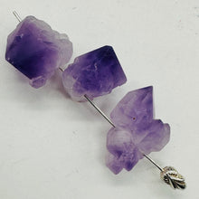 Load image into Gallery viewer, Amethyst Natural Crystals Parcel | 23x16x13 to 19x15x12mm | Purple | 3 Beads |
