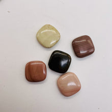 Load image into Gallery viewer, 5 Imperial Jasper 20x18x6mm Square Coin Beads 10259P