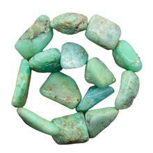 Load image into Gallery viewer, Designer Natural Chrysoprase Nugget Bead 151g Strand |35x19x13mm to 27x22x15mm|