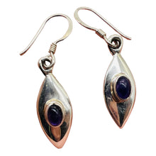 Load image into Gallery viewer, Royal Natural Amethyst Sterling Silver Drop Earrings | 1 1/2" Long |