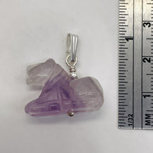 Load image into Gallery viewer, Adorable Pony Amethyst Horse & Sterling Silver Pendant | 1 1/8" Long | 509268AMS