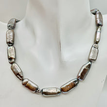 Load image into Gallery viewer, Rare Rectangular Platinum FW Coin Pearl Strand 105223