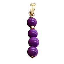 Load image into Gallery viewer, Phosphosiderite Dangle 14K Gold Filled Pendants | 1 1/4" long | Lavender |