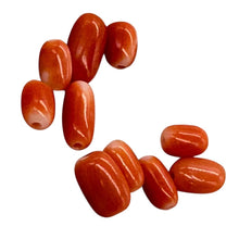 Load image into Gallery viewer, Coral Oval Graduated Beads Parcel | 20 Beads | 8x4 to 6x3mm | Red |