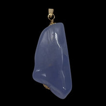 Load image into Gallery viewer, Blue Chalcedony 14K Gold Filled Stone Pendant | Blue | 1 3/4" Long | 1 Pendant |