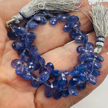 Load image into Gallery viewer, Tanzanite AAA Graduated Briolette Beads | 10x7x5 to 7x5x3mm | Lavender| 4 Beads|