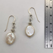 Load image into Gallery viewer, Fresh Water Pearl Oval Drop Sterling Silver Earings | 1 1/4" Long |White Silver|