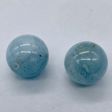 Load image into Gallery viewer, Aquamarine AAA Parcel Round Beads | 16mm | Blue | 2 Beads |