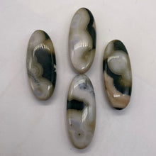 Load image into Gallery viewer, Ocean Jasper Patterned Oval Pendant Beads| 45x18x8mm|White Black Pink| 4 Beads |