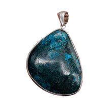 Load image into Gallery viewer, Natural Chrysocolla Sterling Silver Pendant | Blue, Dark Green | 2" Long |