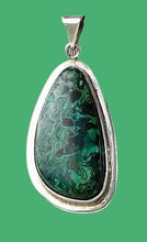 Load image into Gallery viewer, Stunning Chrysocolla in Sterling Silver Pendant 6839