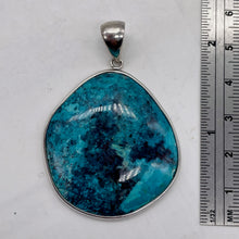 Load image into Gallery viewer, Natural Chrysocolla Sterling Silver Pendant | Blue, Green | 2" Long | 1 Pendant|