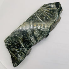 Load image into Gallery viewer, Seraphanite Incredible Large Freeform Mineral Specimen| 6x2x1/2"| Green, Silver|