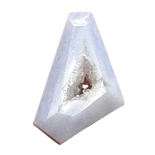 Load image into Gallery viewer, Chalcedony Druzy 12ct Designer Cut Pendant Bead| 22x13x7mm| Blue|1 Pendant Bead|