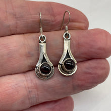Load image into Gallery viewer, Fabulous Red Garnet Sterling Silver Drop/Dangle Earrings! | 1 1/2" Long |