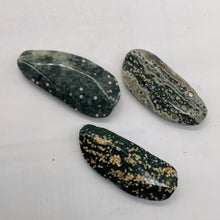 Load image into Gallery viewer, Ocean Jasper Old Stock Long Oval Beads| 45x22x6 to38x20x7mm| Pink, Gray| 3 Beads