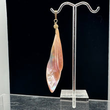 Load image into Gallery viewer, Designer Pink Mussel Shell 14K Gold Filled Pendant | 2 3/4" Long |