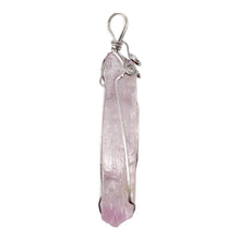 Load image into Gallery viewer, Kunzite Wire-Wrap Pink Crystal Pendant |2 5/8 inch long |