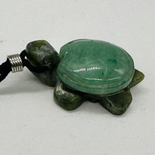 Load image into Gallery viewer, Aventurine Stone Turtle Pendant Necklace | 3/4' Long | Green| 1 Necklace |